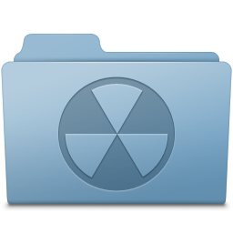 Burnable Folder Blue Icon 256x256 png